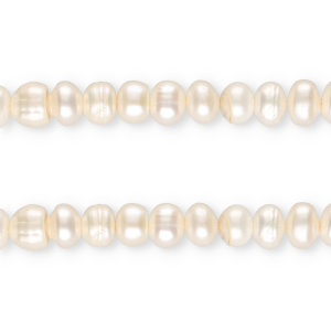 TQ Perle di acqua dolce tonda 7x6mm bianco naturale