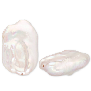 TQ Perle di acqua dolce rettangolo bianco naturale