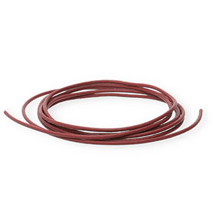 Pelle DQ 1mm tubolare marrone barile