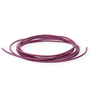 Pelle DQ 1mm tubolare rosa ciliegia