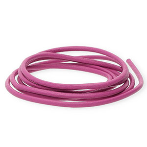 Pelle DQ 2mm tubolare rosa ciliegia