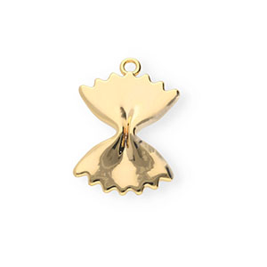 BY31&reg; Ciondoli in ottone Eco-brass pasta farfalle oro