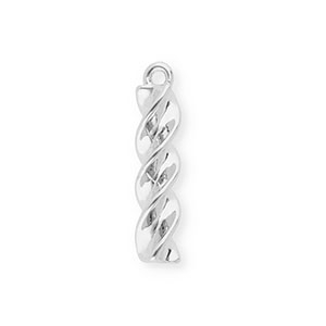 BY31&reg; Ciondoli in ottone Eco-brass pasta fusilli argento