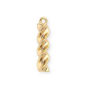 BY31&reg; Ciondoli in ottone Eco-brass pasta fusilli oro