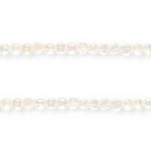 TQ Perle di acqua dolce pepita rotonde 7-8mm bianco naturale