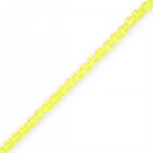 Perline sfaccettate tonde 4 mm giallo
