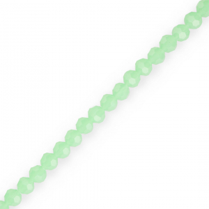 Perline sfaccettate tonde 4 mm verde menta