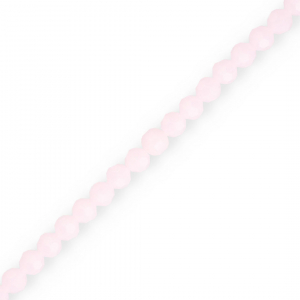 Perline sfaccettate tonde 4 mm rosa chiaro