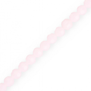 Perline sfaccettate tonde 6 mm rosa chiaro