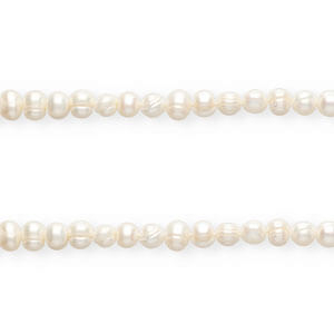 Perle di acqua dolce imperfette rotonde 7-8mm bianco naturale
