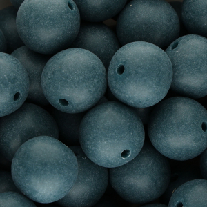 DQ Perline in acrilico 18 mm blu petrolio