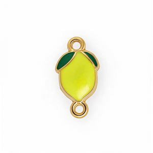 Componenti in acciaio inossidabile distanziatore con smalto a limone Oro-giallo-verde