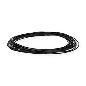 Pelle 1mm tubolare nero