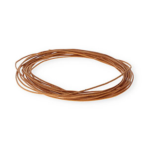 Pelle 1mm tubolare marrone chiaro