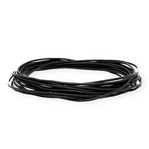 Pelle 1,5mm tubolare nero