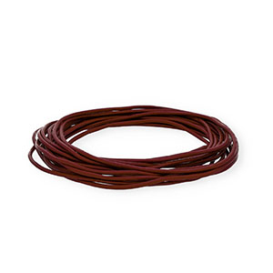 Pelle 2mm tubolare bordeaux scuro