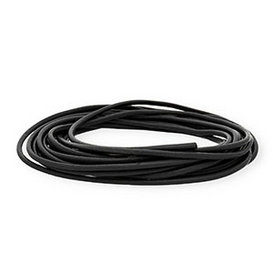 Pelle 3mm tubolare nero