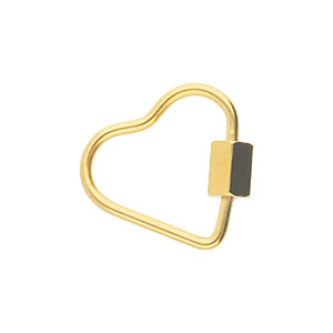 Componenti in acciaio inossidabile chiusura cuore oro