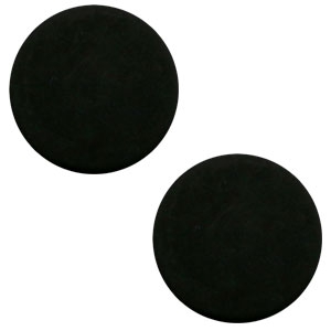 Cabochon Polaris Elements 20 mm piatto opaco nero