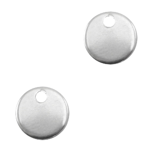 Ciondoli in acciaio inossidabile 8mm argento