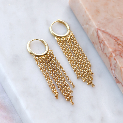 Libera la tua creativit&agrave; con metallo TQ in ottone orecchini a cerchio