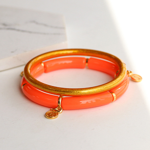 Braccialetti con perline in acrilico tubo