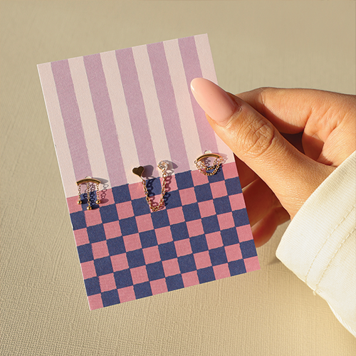 Momento di ispirazione con piercing per orecchio in acciaio inox