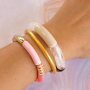Braccialetti con perline in acrilico tubo