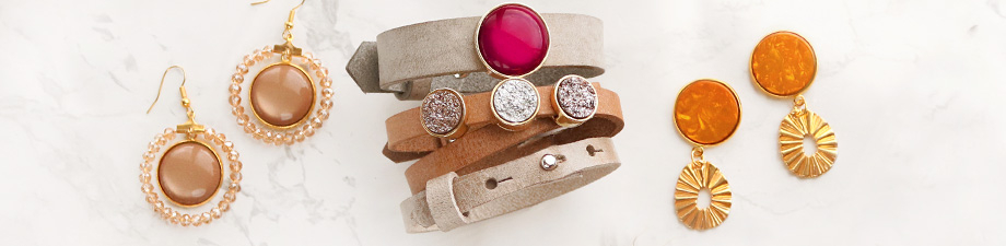 Castone/passante Cuoio&reg; per cuoio 15mm e cabochon 20mm