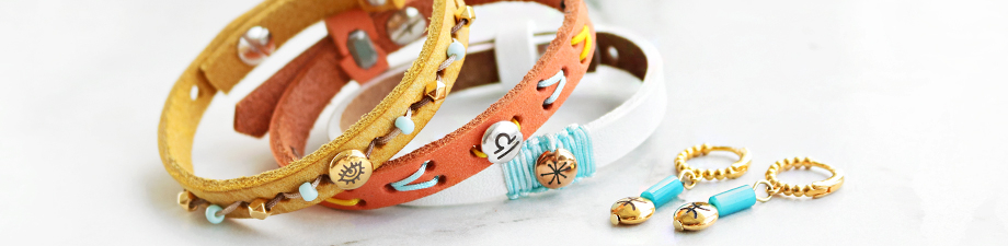 Perline di metallo DQ color oro rosa