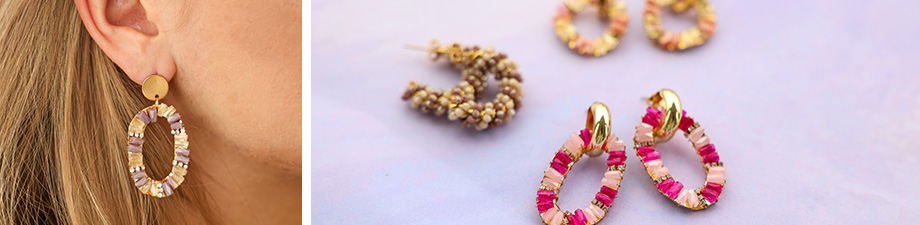 Orecchini e ciondoli sfaccettati