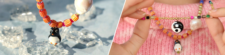 Nuova collezione di bellissime perline di vetro