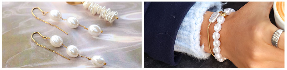 Novit&agrave;! Imitazione di perle d'acqua dolce in varie forme