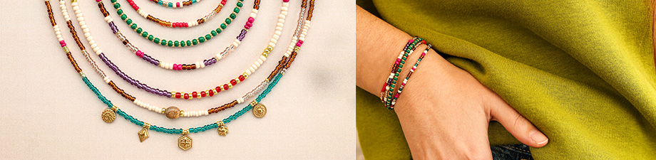 Nuova serie di perline di vetro rocailles 