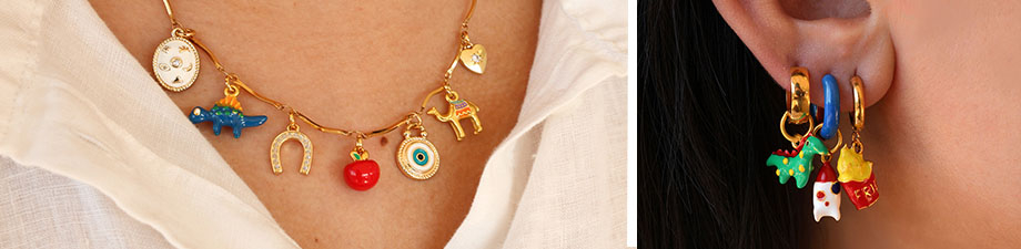 Nuova serie di ciondoli in metallo con smalto Nuova serie di ciondoli in metallo con smalto