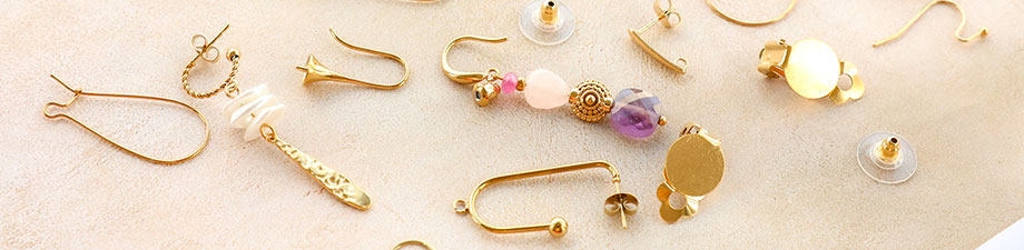 Grande collezione componenti orecchini acciaio inox