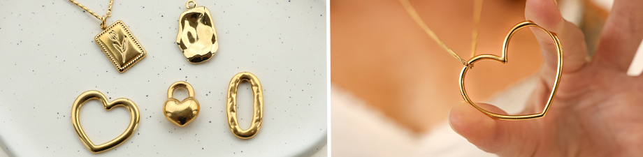 Nuovi ciondoli e componenti in acciaio inossidabile