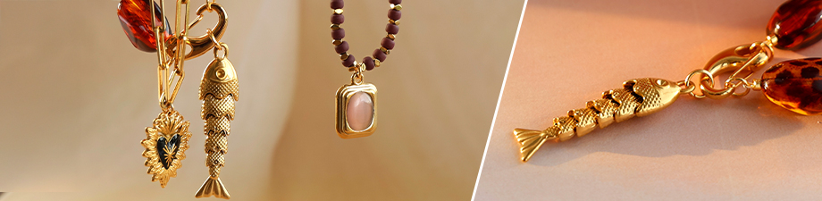 Nuova serie di ciondoli in acciaio inossidabile