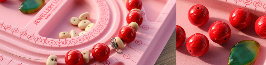 Splendida collezione di perline in ceramica