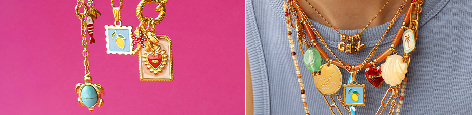 Nuovi ciondoli in acciaio inox e smalto